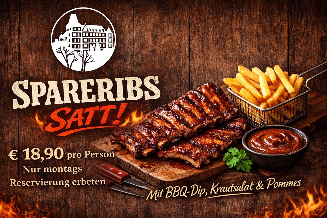 Spareribs Montag im Haus Hainstein